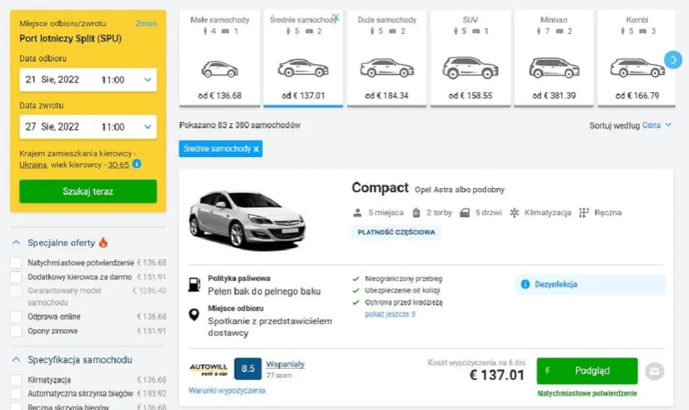Ile kosztuje wypożyczenie samochodu? Sprawdź ceny i ukryte opłaty